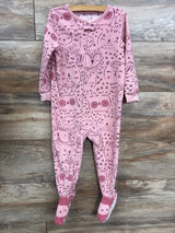 Carter's Owl Print Blanket Sleeper Pink sz 2T
