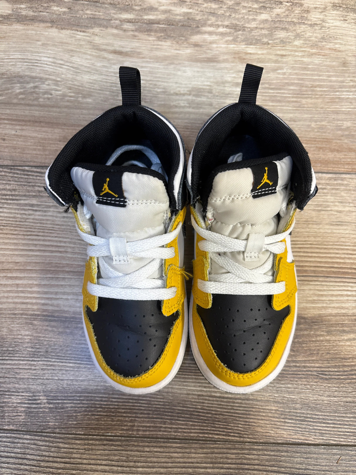 Air Jordan 1 Mid TD 'Yellow Ochre' Sneakers sz 9c