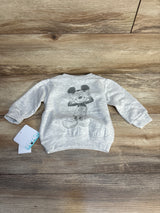 NEW Disney Baby Mickey Mouse Sweatshirt Grey sz 0-3m