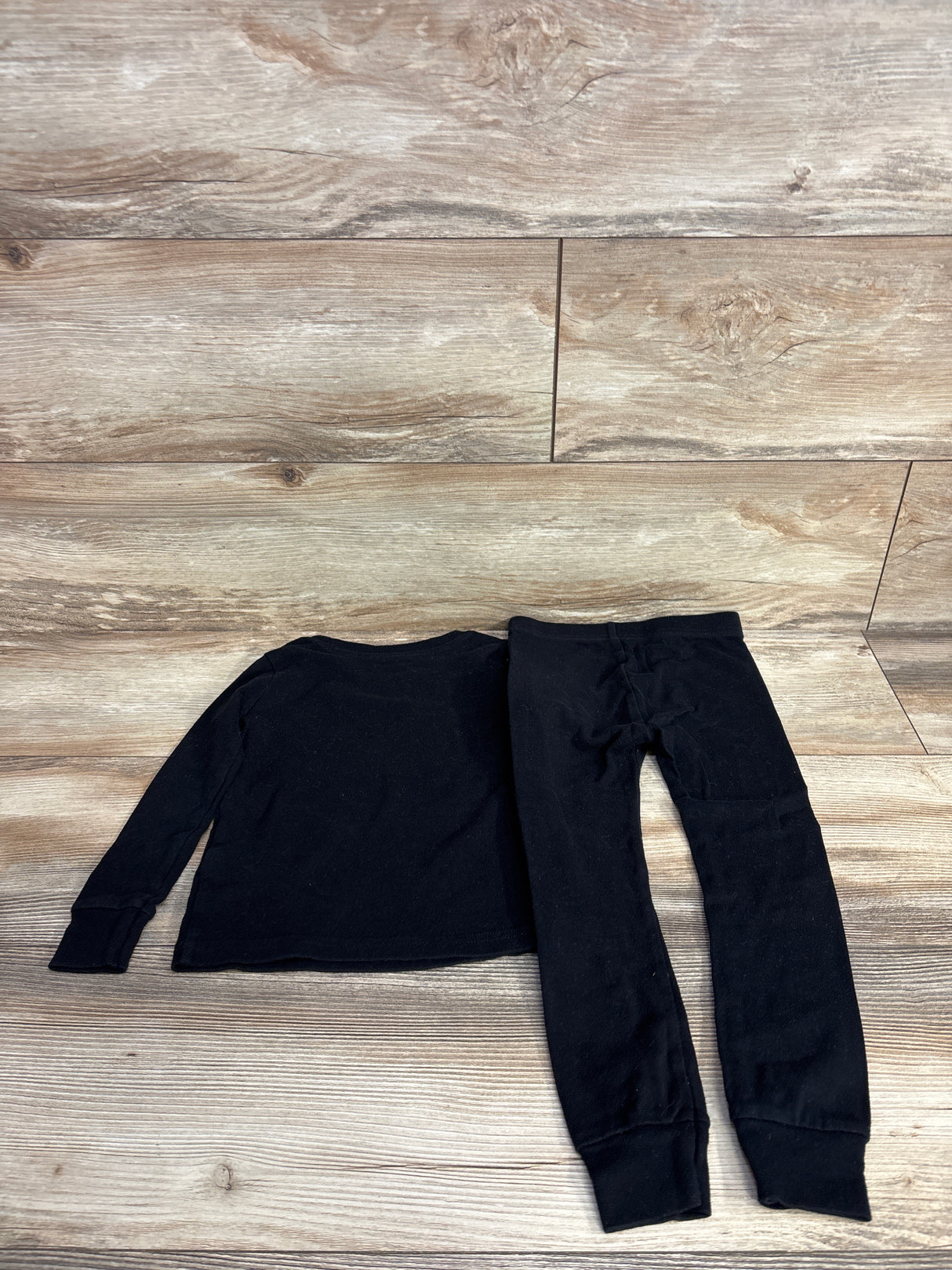 Old Navy 2pc Pajama Set Skeleton Print Black sz 4T