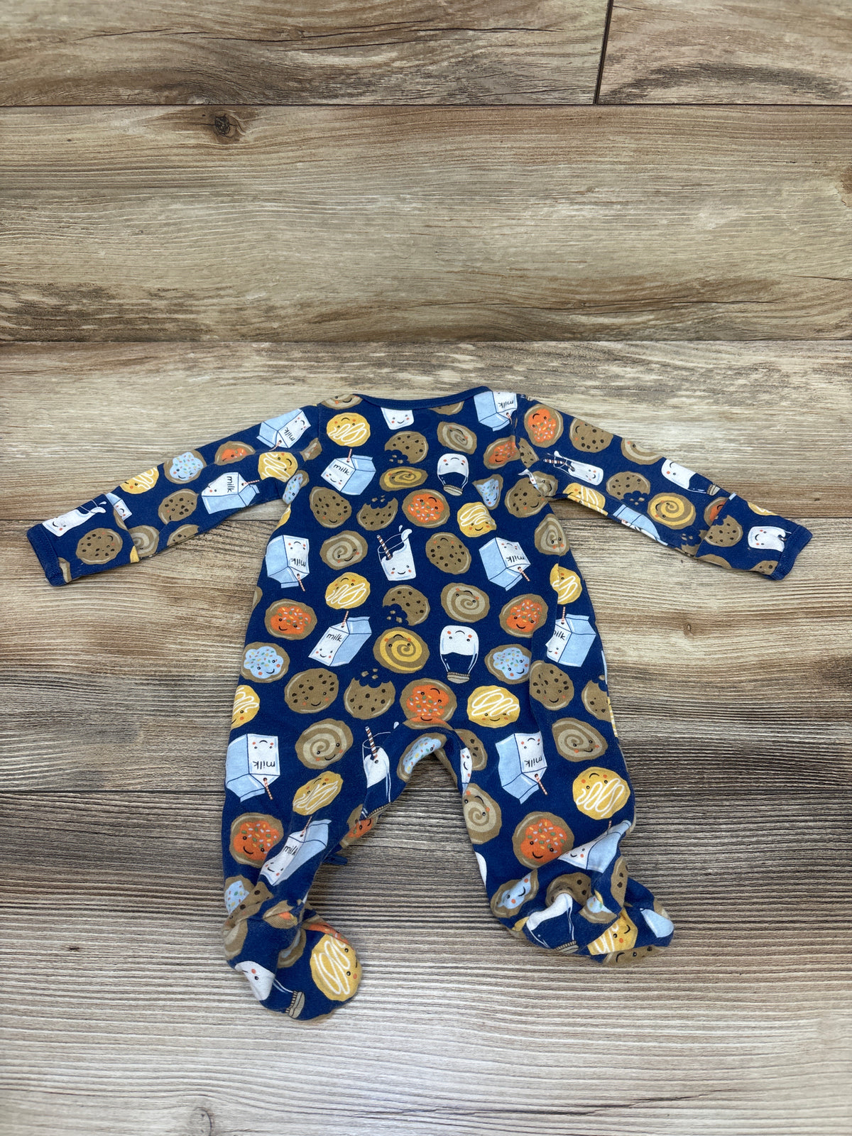 Wonder Nation Cookies & Milk Sleeper Blue sz Newborn