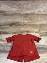 NEW Cat & Jack 2pc Terry Cloth Shirt & Shorts Set Rust sz 5T
