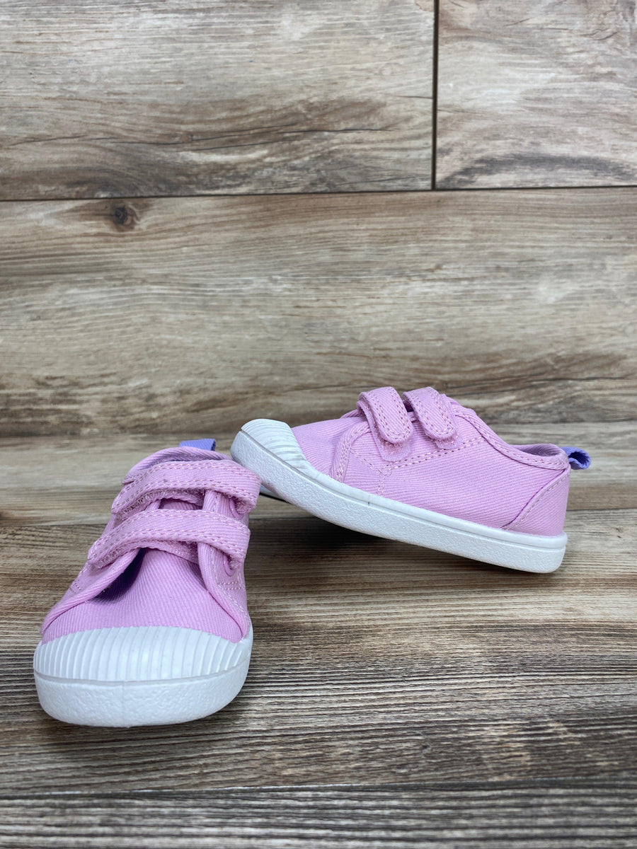 NEW Cat & Jack Purple Double Velcro Toddler Parker Sneakers sz 6c - Me 'n Mommy To Be