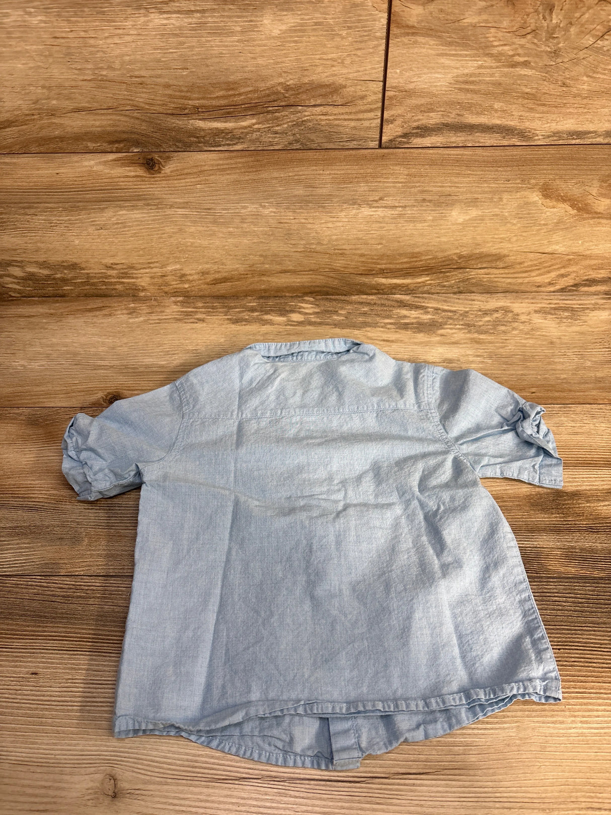 H&M Button Up Shirt Blue sz 18-24m