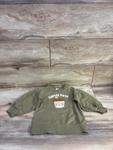 PL Baby Coffee Date Puff Sleeve Sweatshirt Green sz 24m