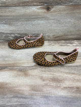 Cat & Jack Addy Ballet Flats Leopard Print Brown Sz 11c