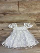 Tullabee Embroidered Tulle Dress White sz 12-18m