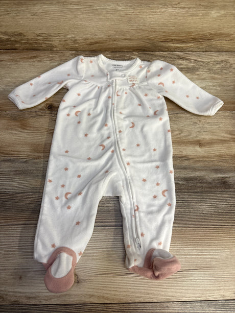 Just One You Moon & Stars Blanket Sleeper White sz 3m - Me n Mommy To Be