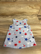 Cat & Jack Patriotic Star Tank Top Blue sz 18m