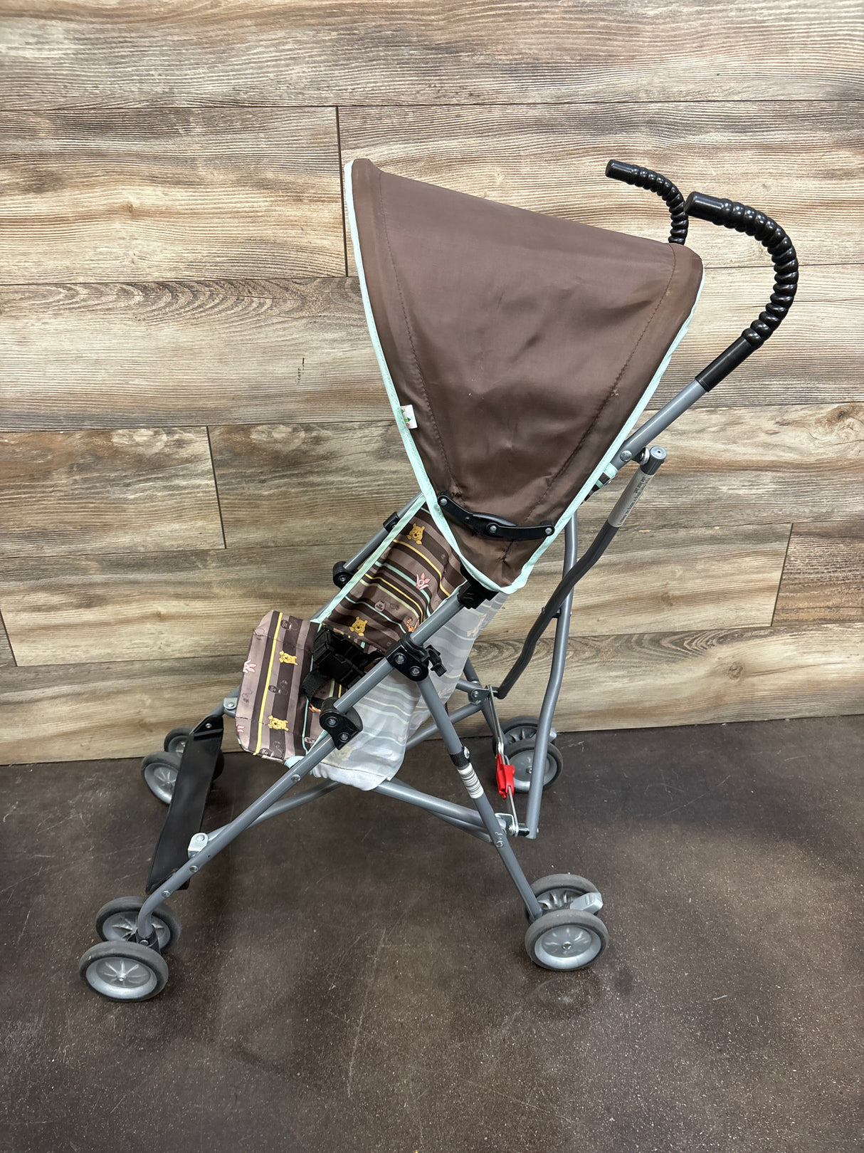 Disney Winnie The Pooh Umbrella Stroller w/ Canopy - Brown