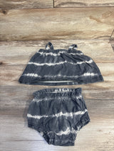 Baby Gap 2pc Organic Tie-Dye Outfit Set Grey sz 12-18m
