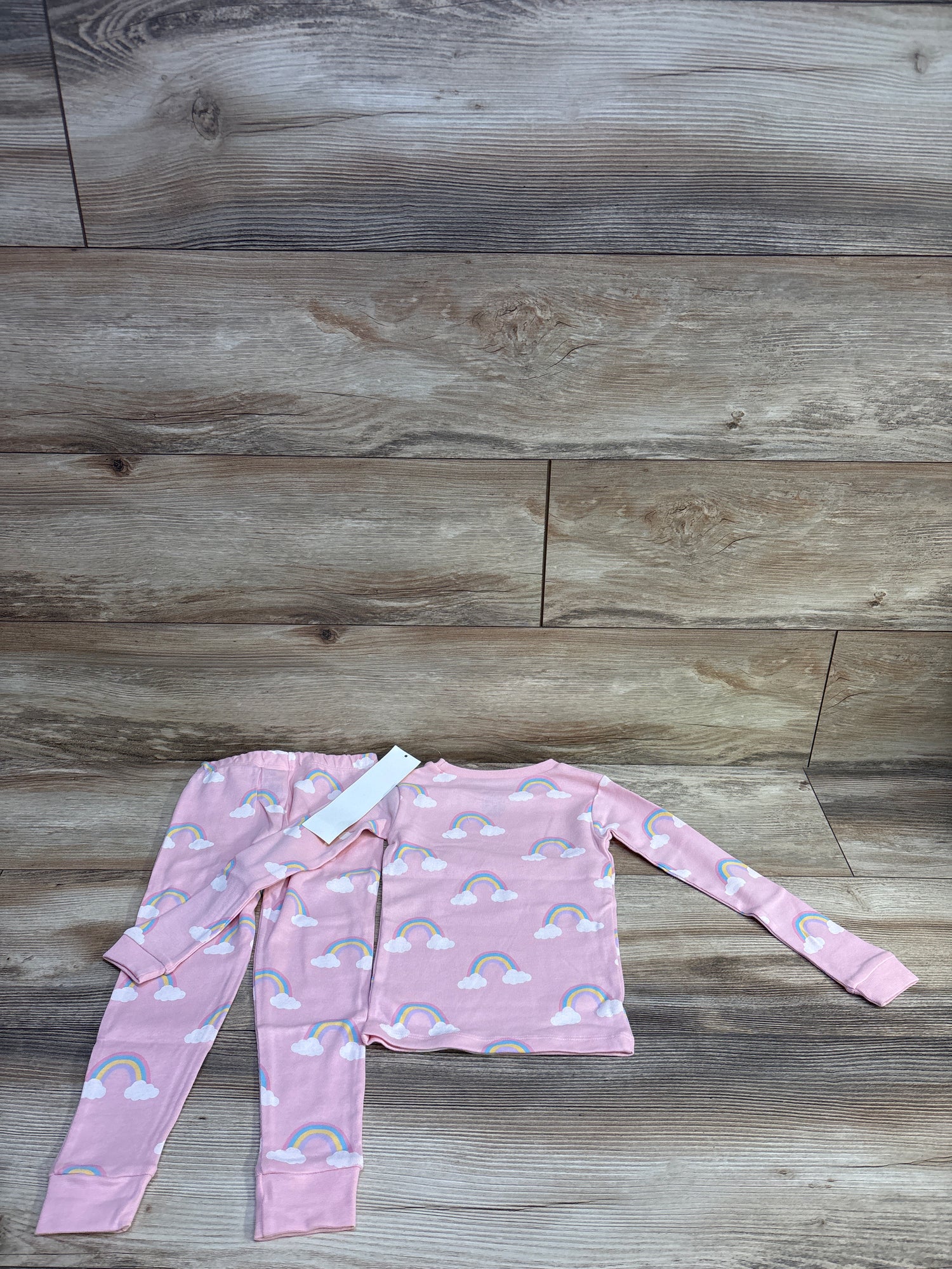 NEW Monica + Andy 2pc Rainbow Pajama Set Pink sz 3T