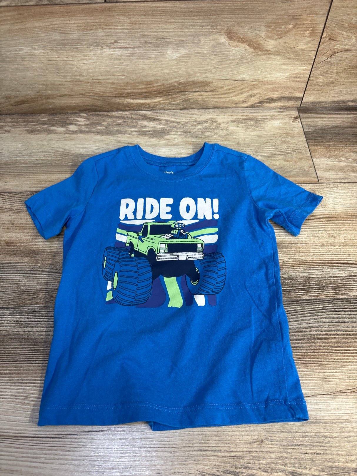 Carter's Ride On Shirt Blue sz 3T