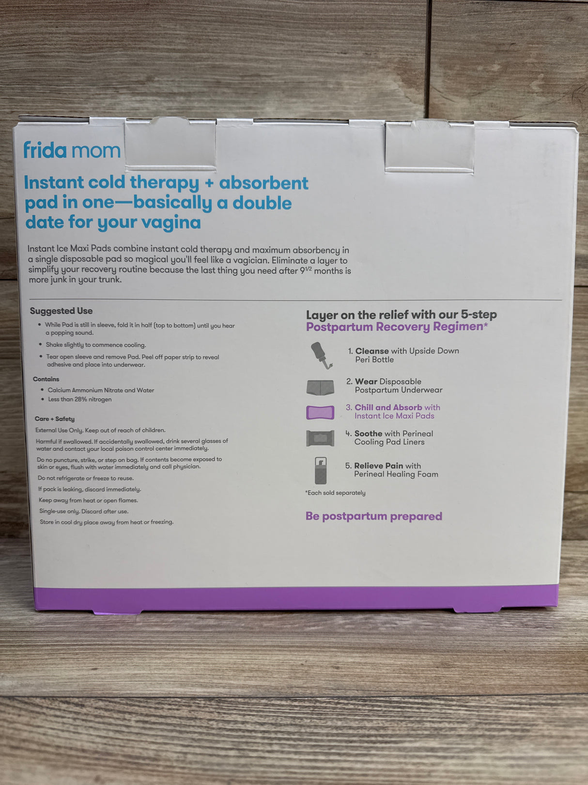 NEW Frida Mom Instant Ice Maxi Pads 8pk
