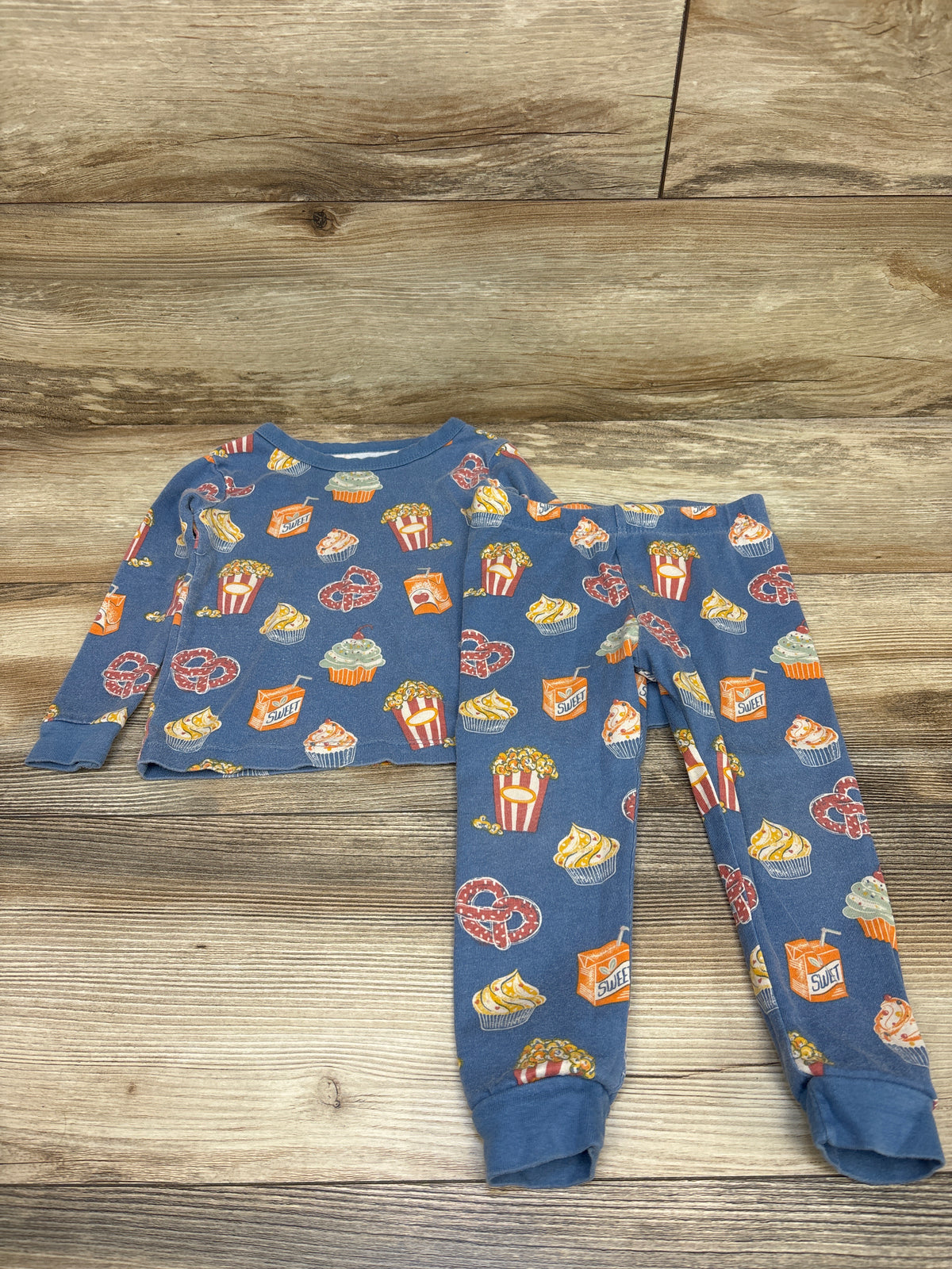 Member's Mark 2pc Pajama Set Blue sz 2T