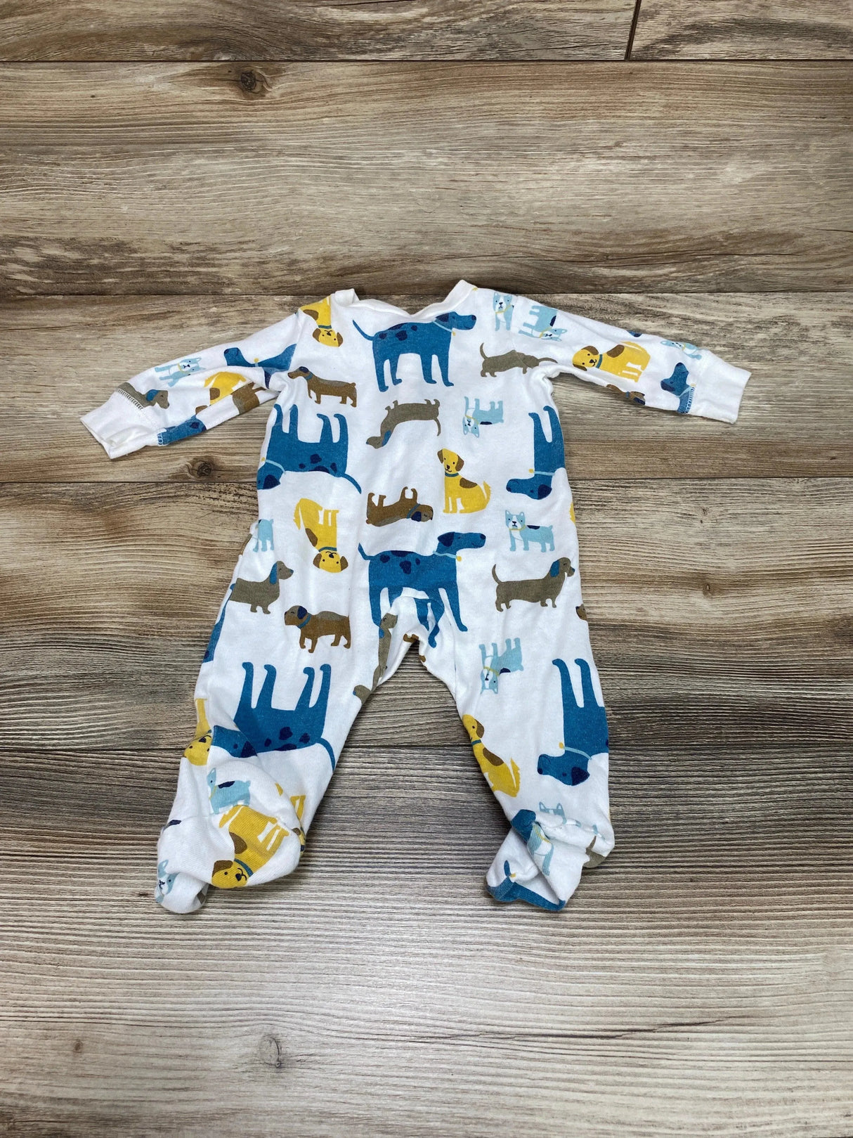 Carter's White Dog Print Sleeper sz 3m - Me 'n Mommy To Be