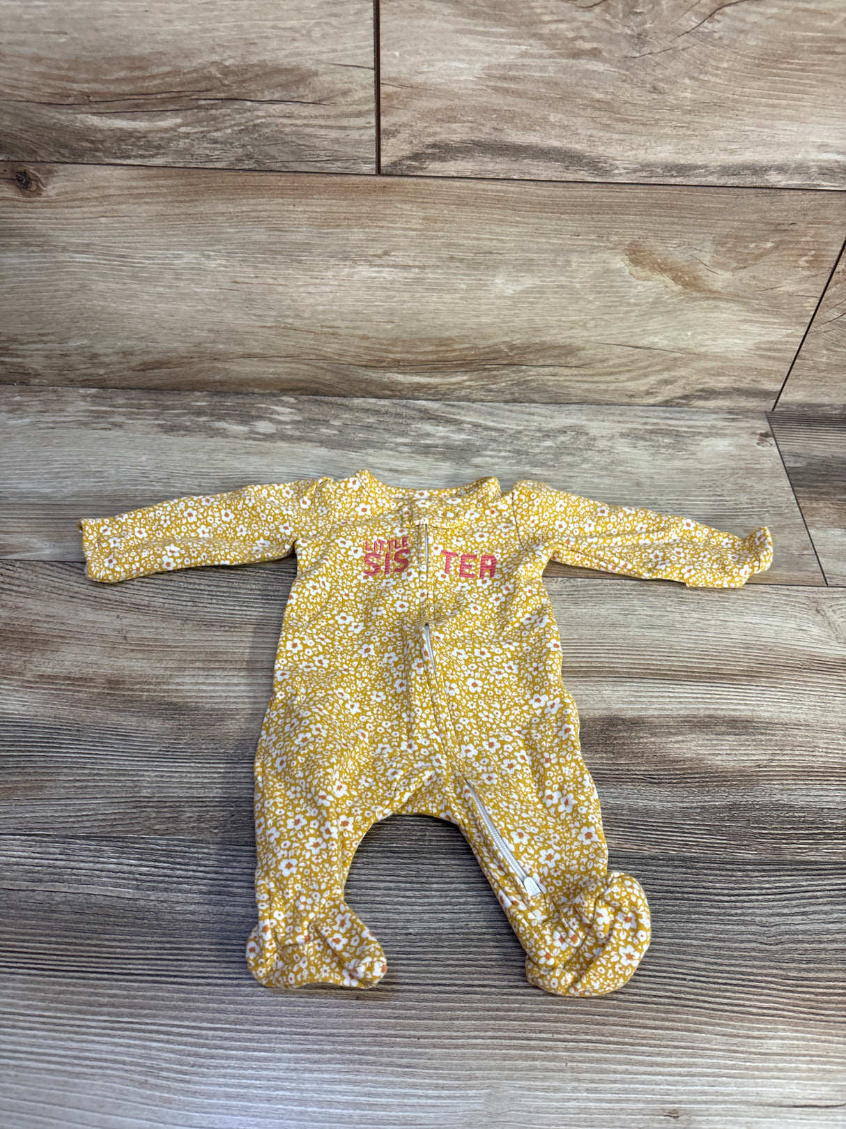 Child Of Mine Little Sister Sleeper Yellow sz Preemie