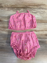 Old Navy 2pc Floral Top & Bloomer Shorts Pink sz 6-12m - Me n Mommy To Be
