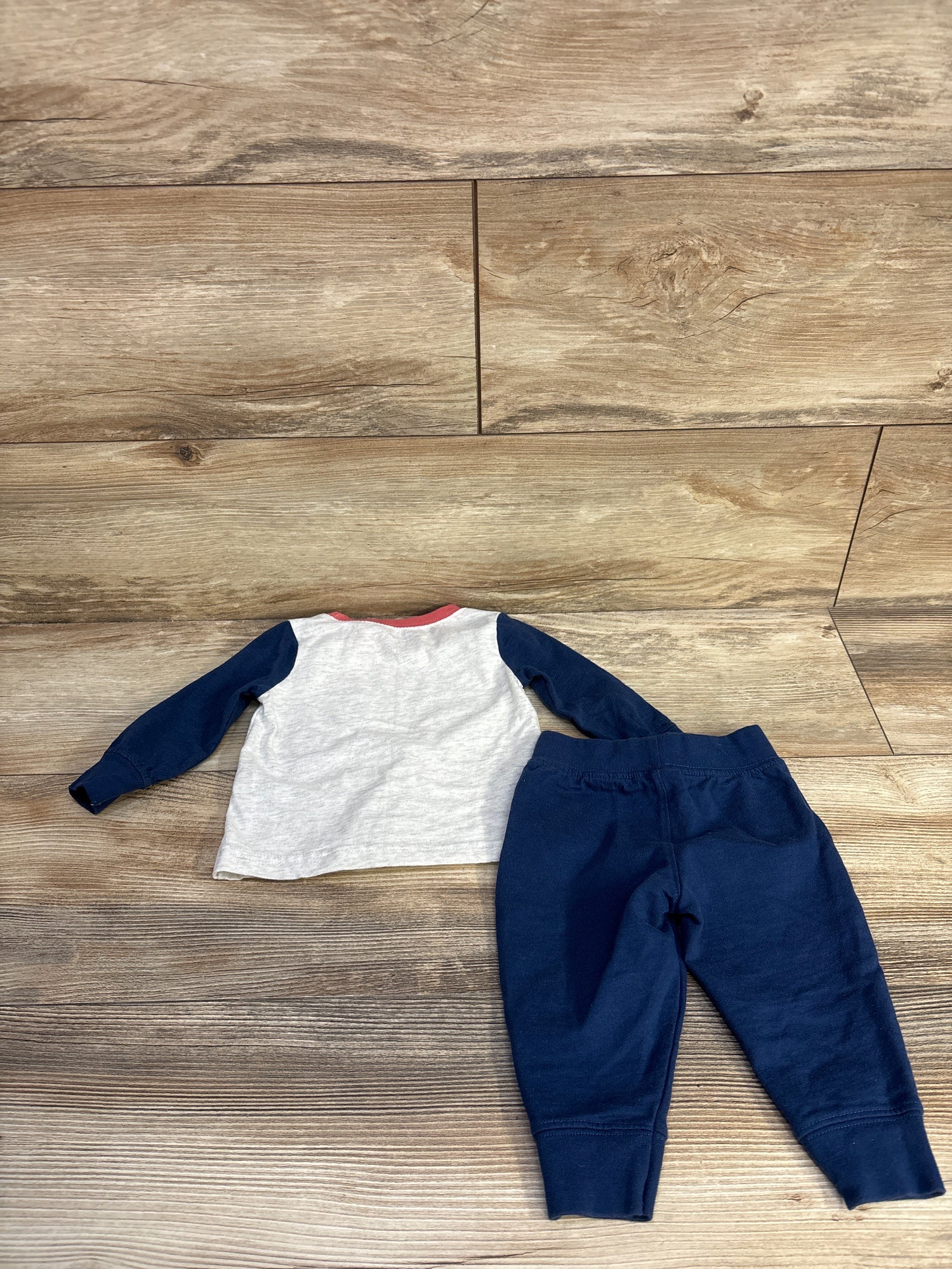 Just One You 2pc Home Run Shirt & Pants Set Grey sz 6m