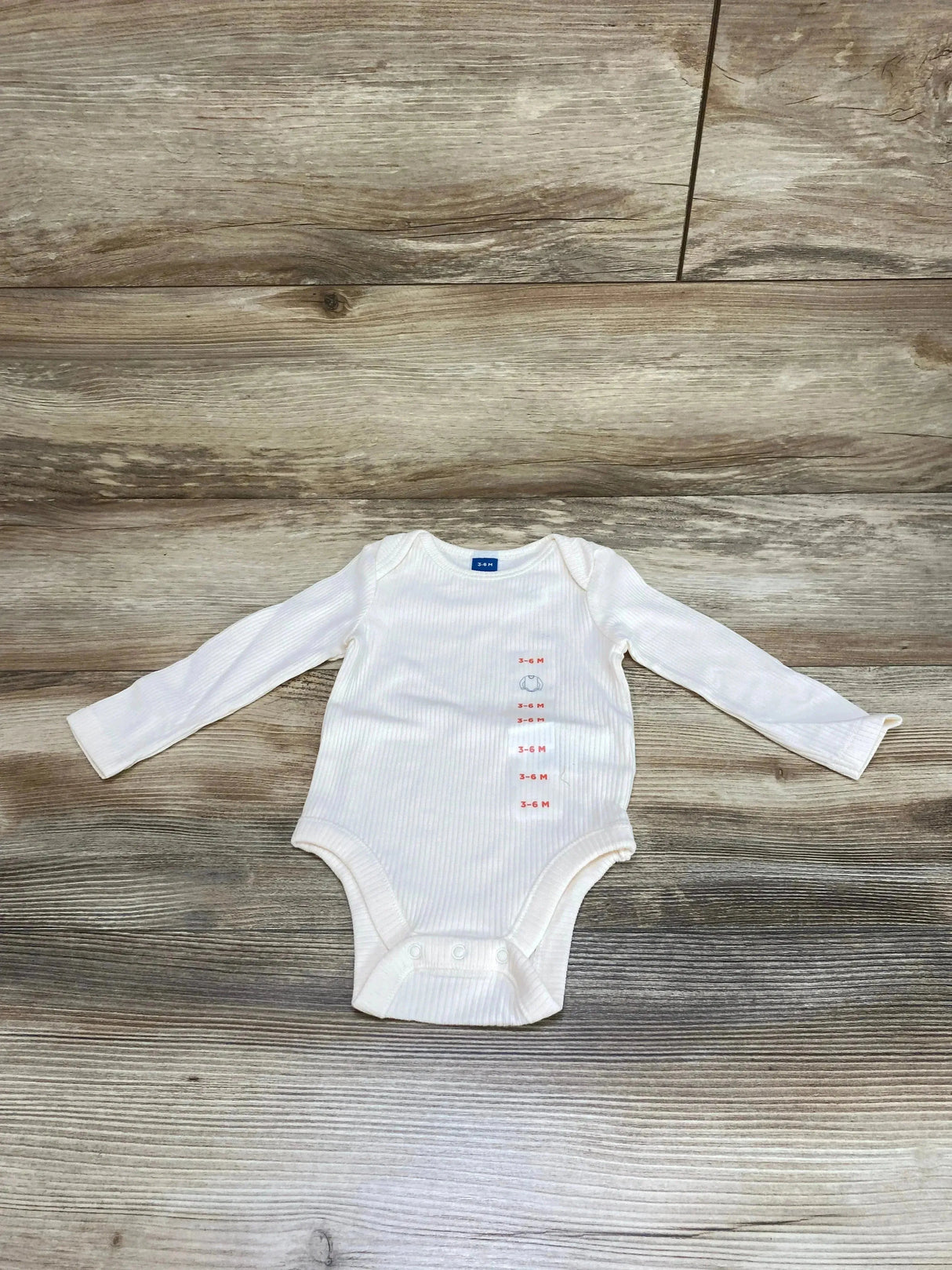 NEW Old Navy Rib-Knit Solid Ivory Bodysuit sz 3-6m