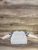 Cat & Jack Fair Isle Chunky Knit Sweater Taupe sz 2T