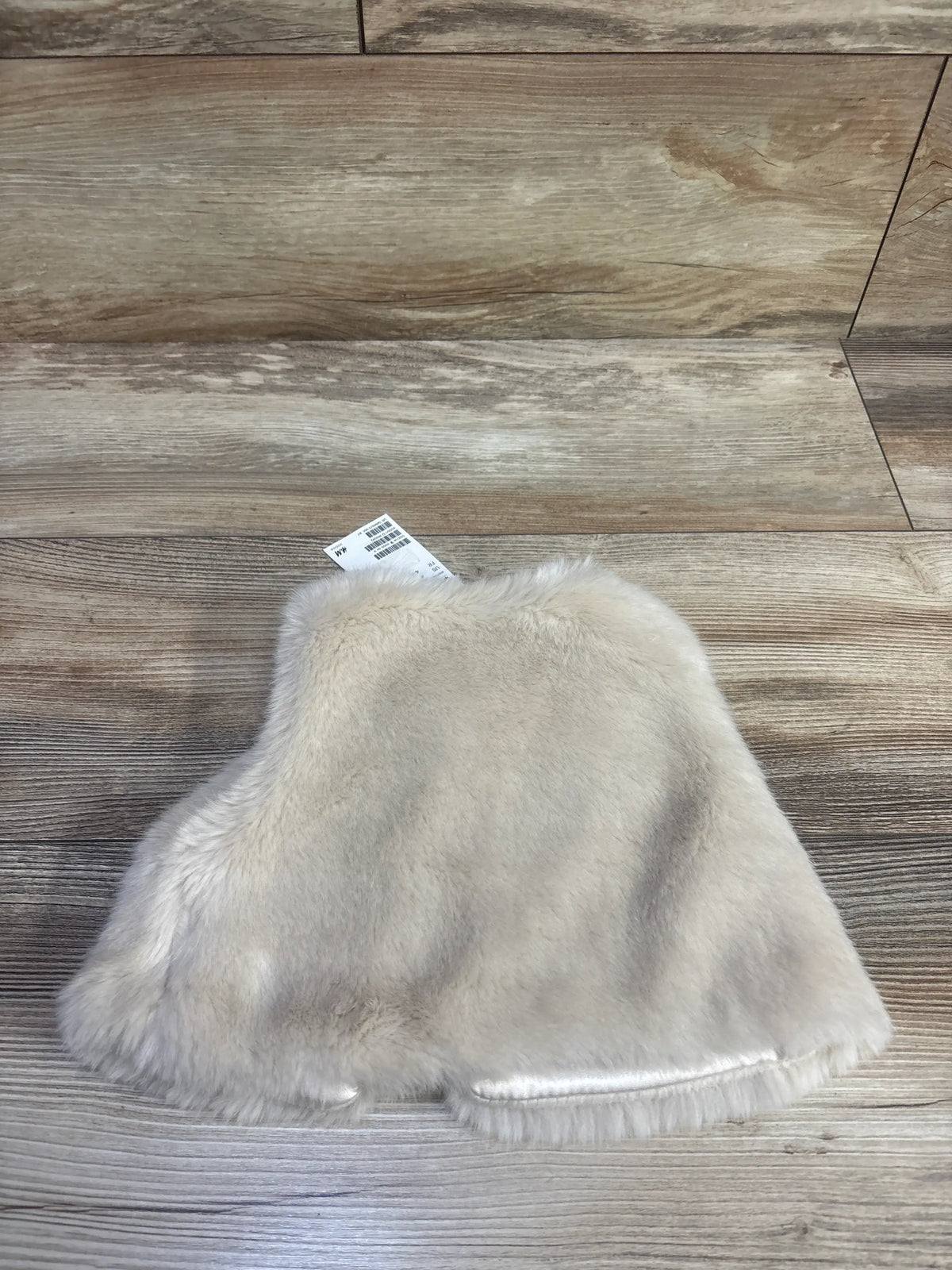 NEW H&M Faux Fur Vest Cardigan Tan sz 4-6m