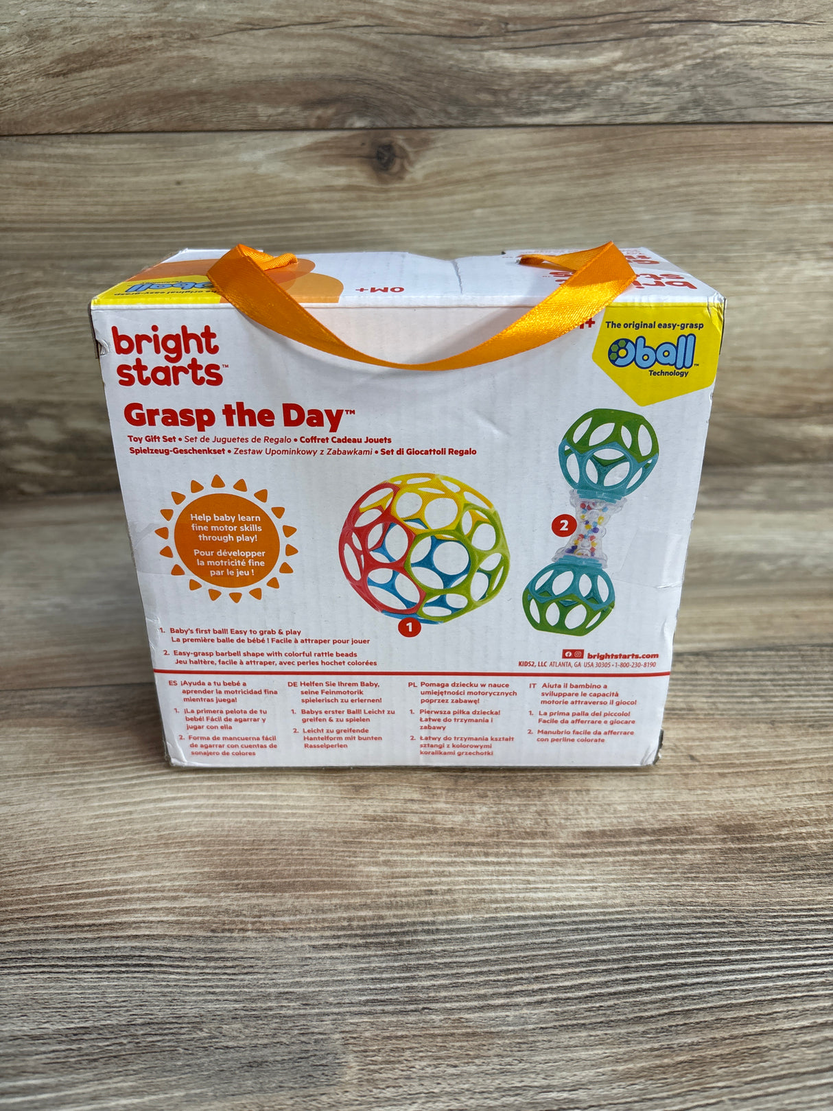 NEW Bright Starts 2pc Oball Bundle Rattle Set 0m+