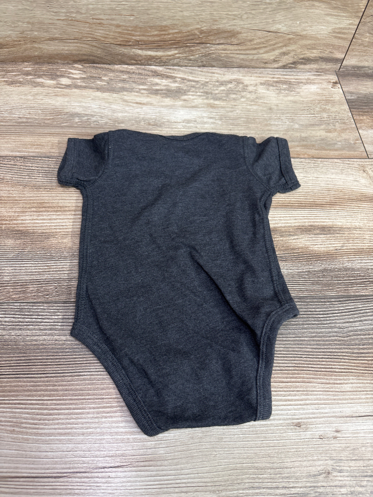 Rabbit Skins EOS Gym Strong Like Daddy Bodysuit Grey sz 6m