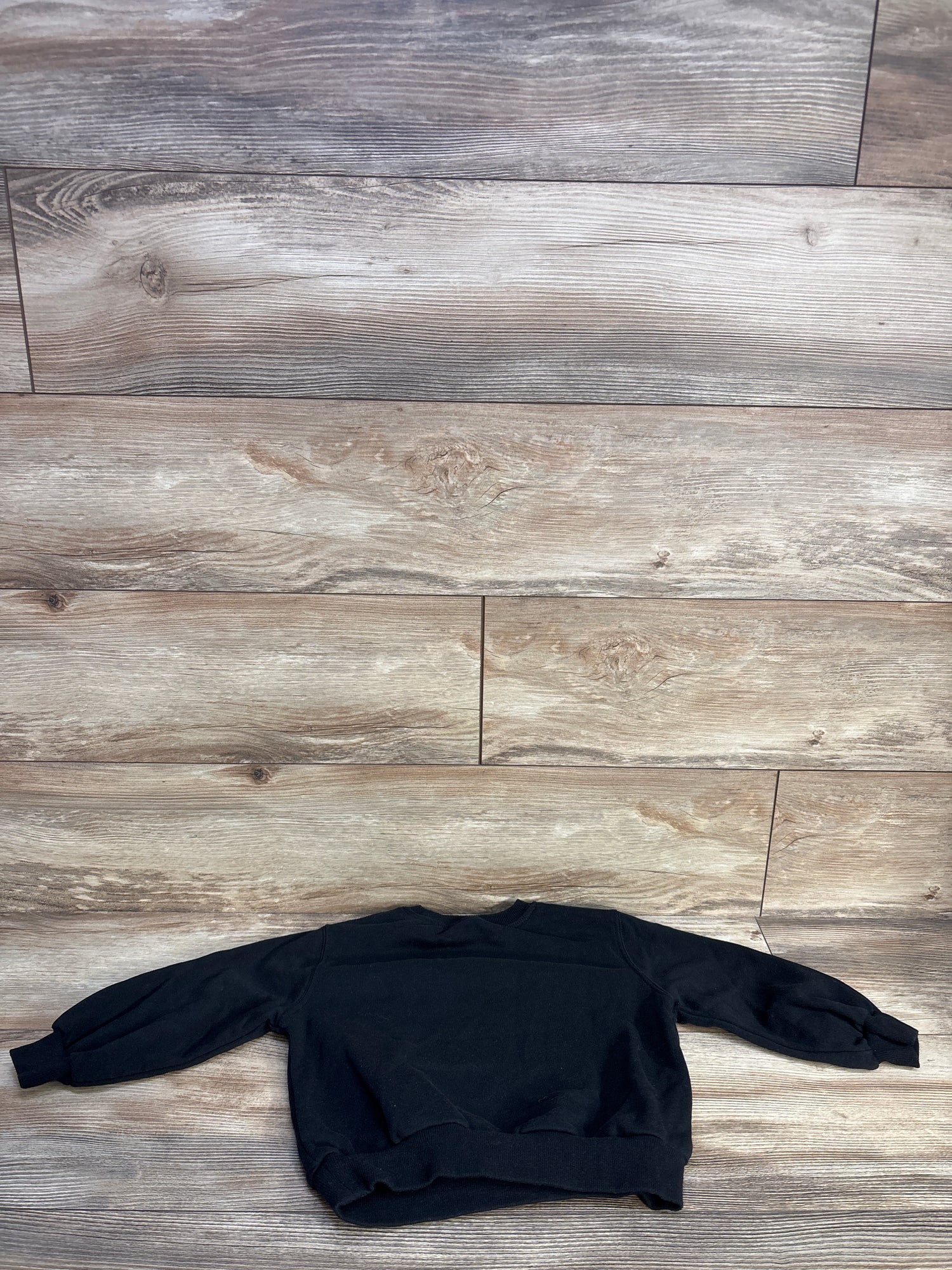 H&M Pullover Sequin Cat Sweatshirt Black sz 4T