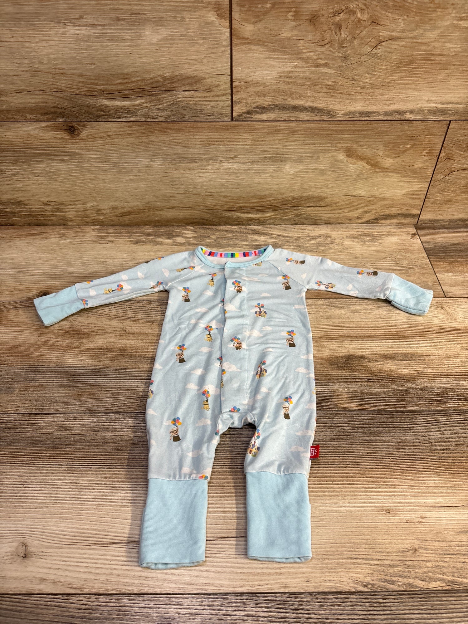 Magnetic Me x Disney Up Convertible Modal Footie Blue sz Newborn