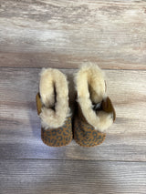 UGG Australia Cassie Leopard Print Boots Brown sz 0/1c