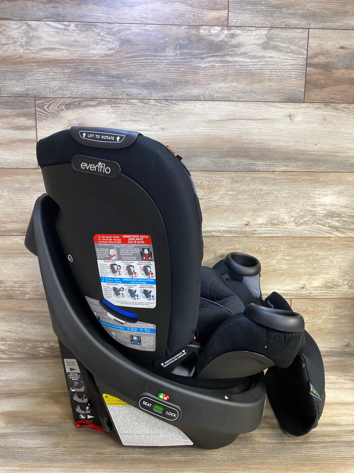 NEW Evenflo Revolve 360 Extend All-in-One Rotating Convertible Car Seat in Revere 4-120lbs