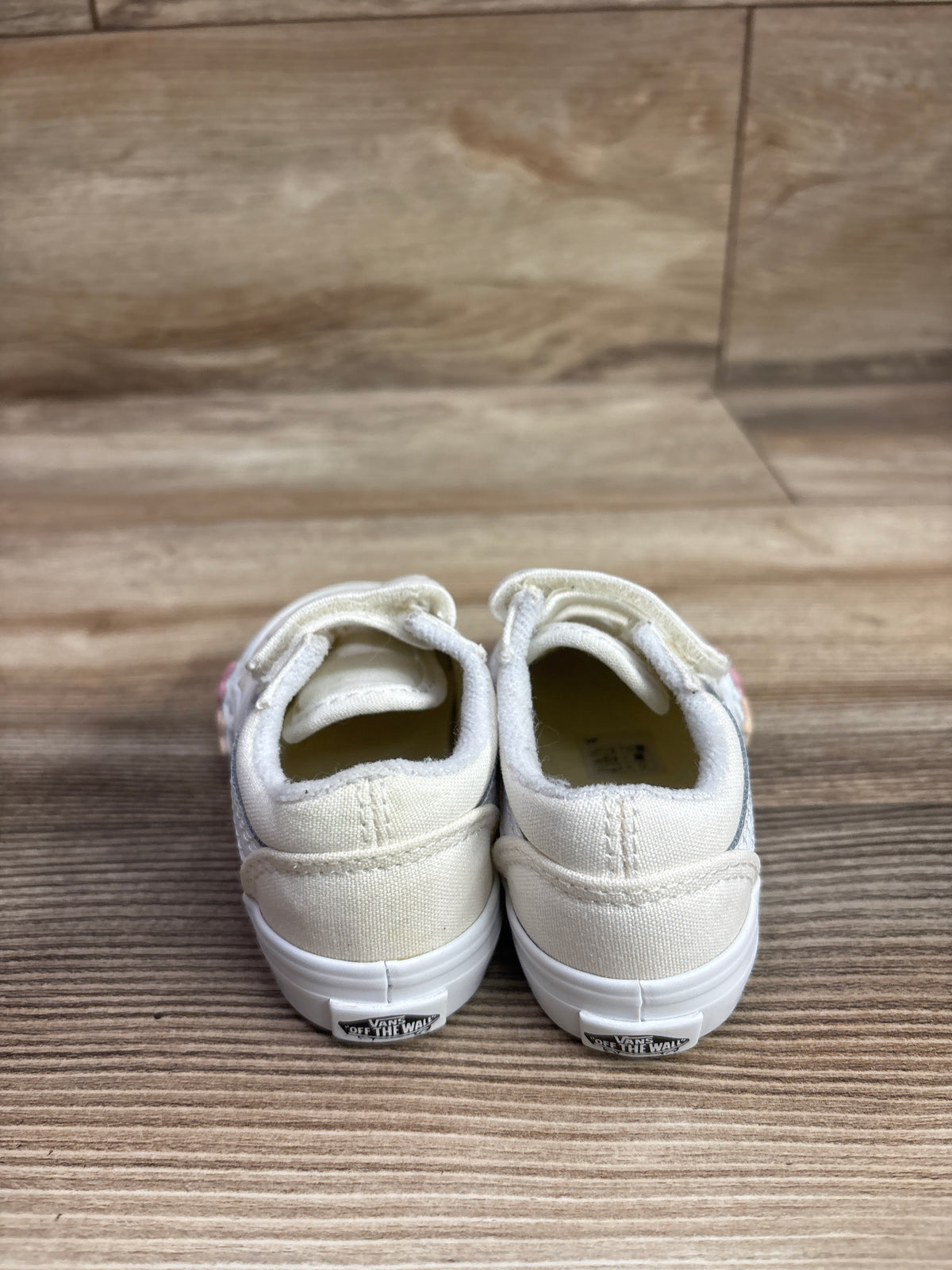 Vans Old Skool V Floral Cream Sneakers sz 5c