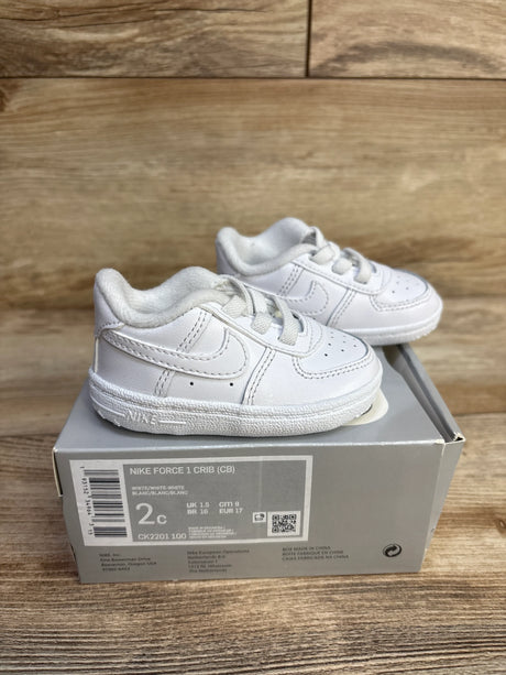 Nike Force 1 Crib White sz 2c - Me n Mommy To Be