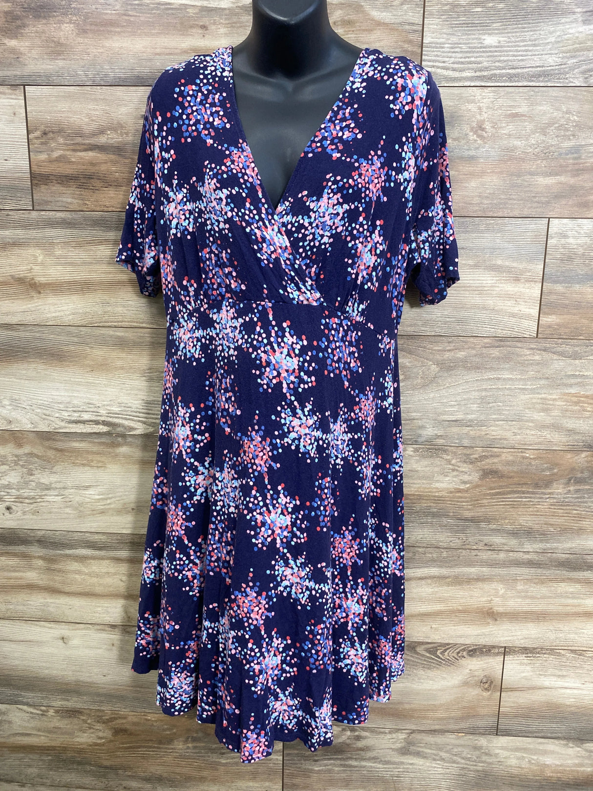 Motherhood Maternity Starburst Summer Dress Navy sz XL