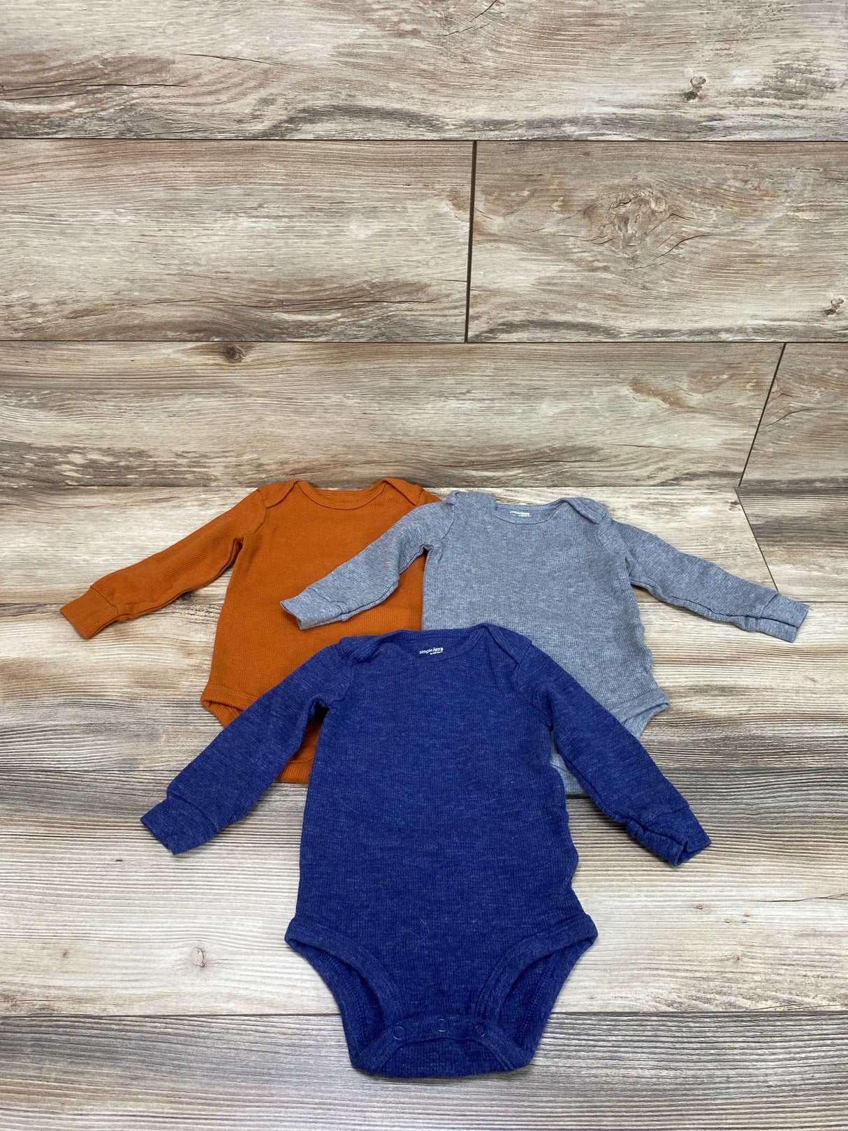 Simple Joys 3pk Bodysuits Navy sz 6-9m