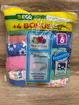 NEW Fruit of the Loom 18pk Girls' Hipsters Size 6