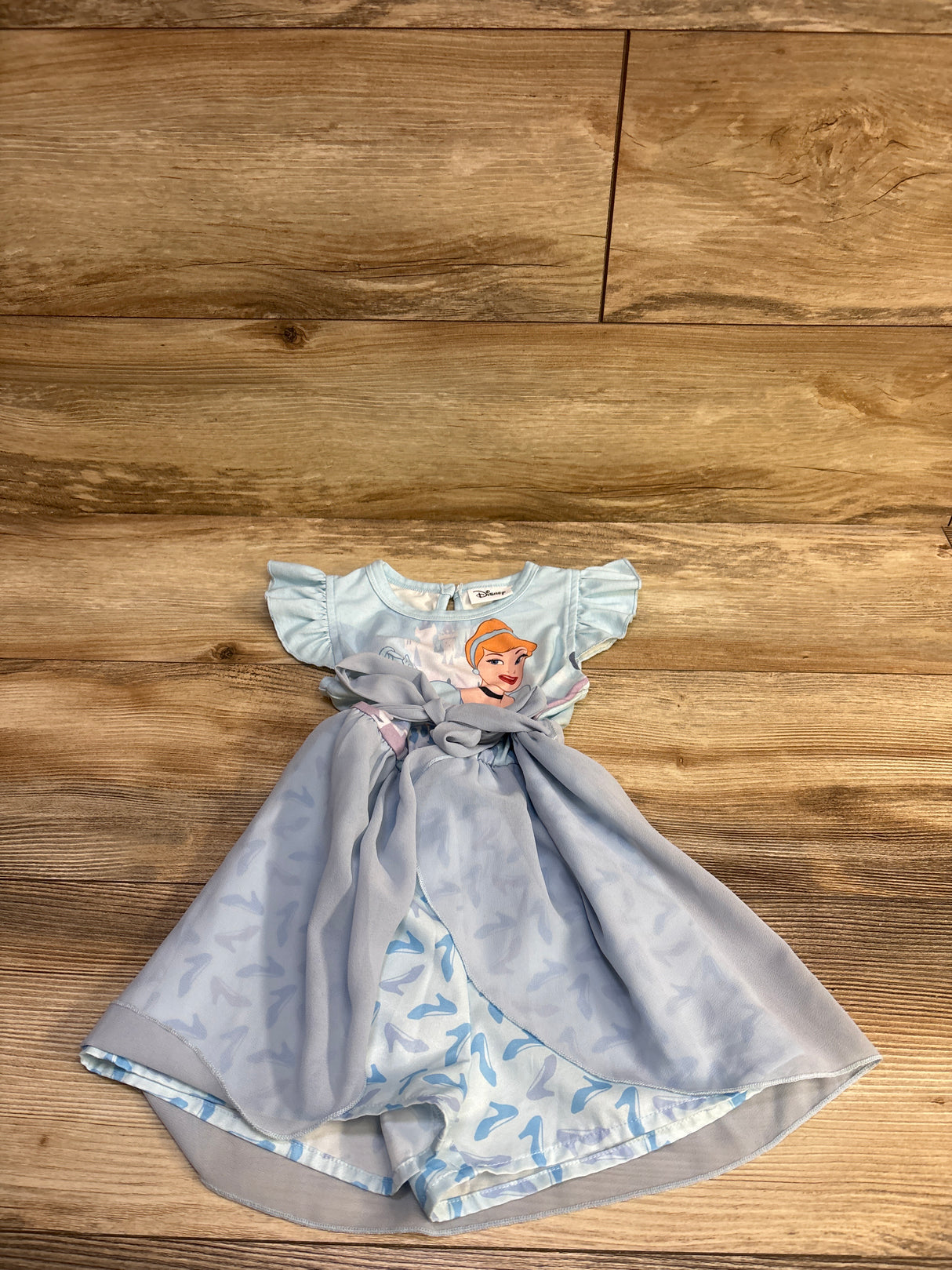 PatPat Cinderella Romper with Tulle Skirt Blue sz 2T