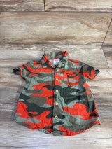 Wonder Nation Rayon/Linen Button-Up Shirt Green sz 2T