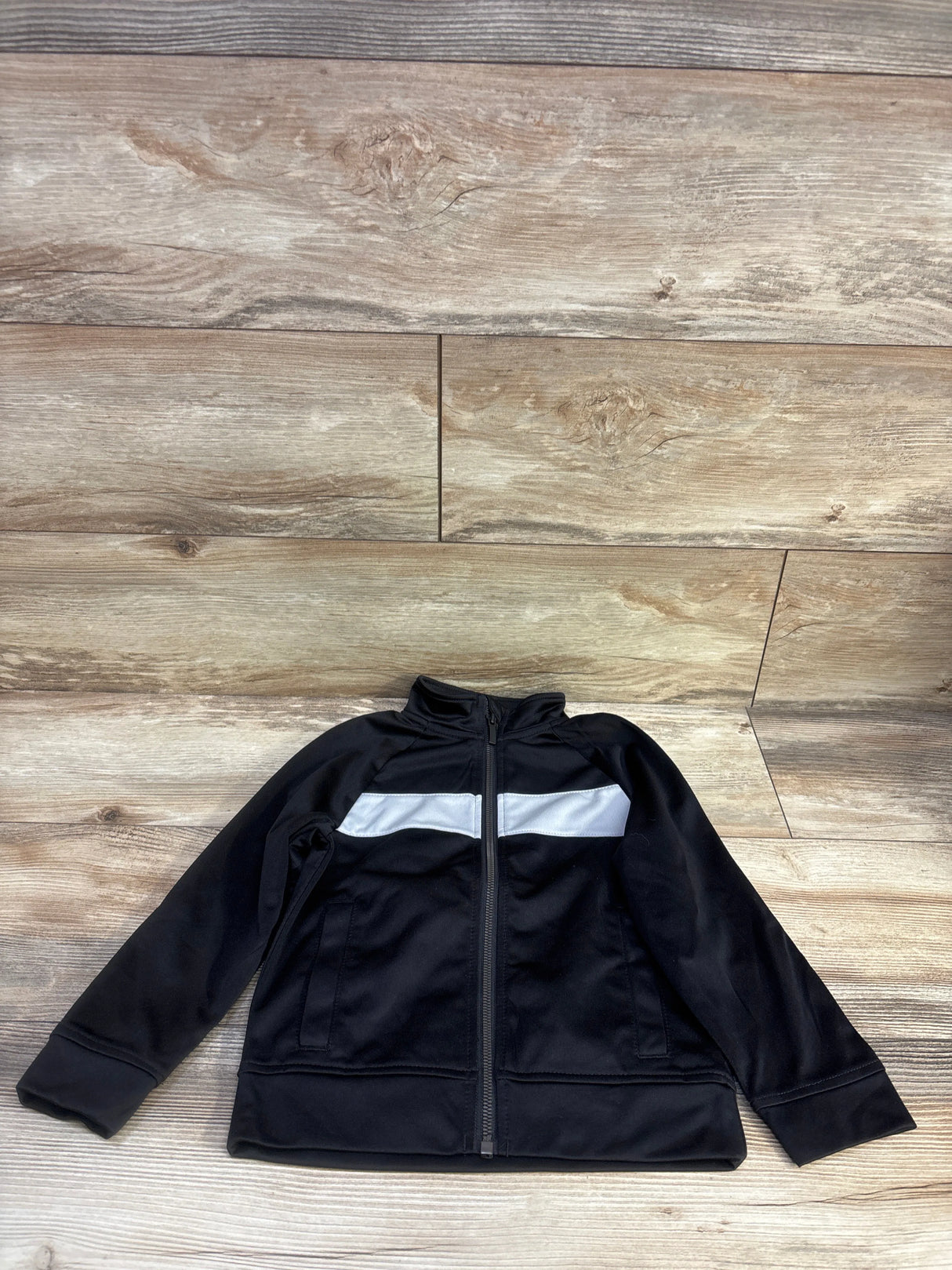 Athletic Works Full Zip Active Jacket Black sz 4/5T