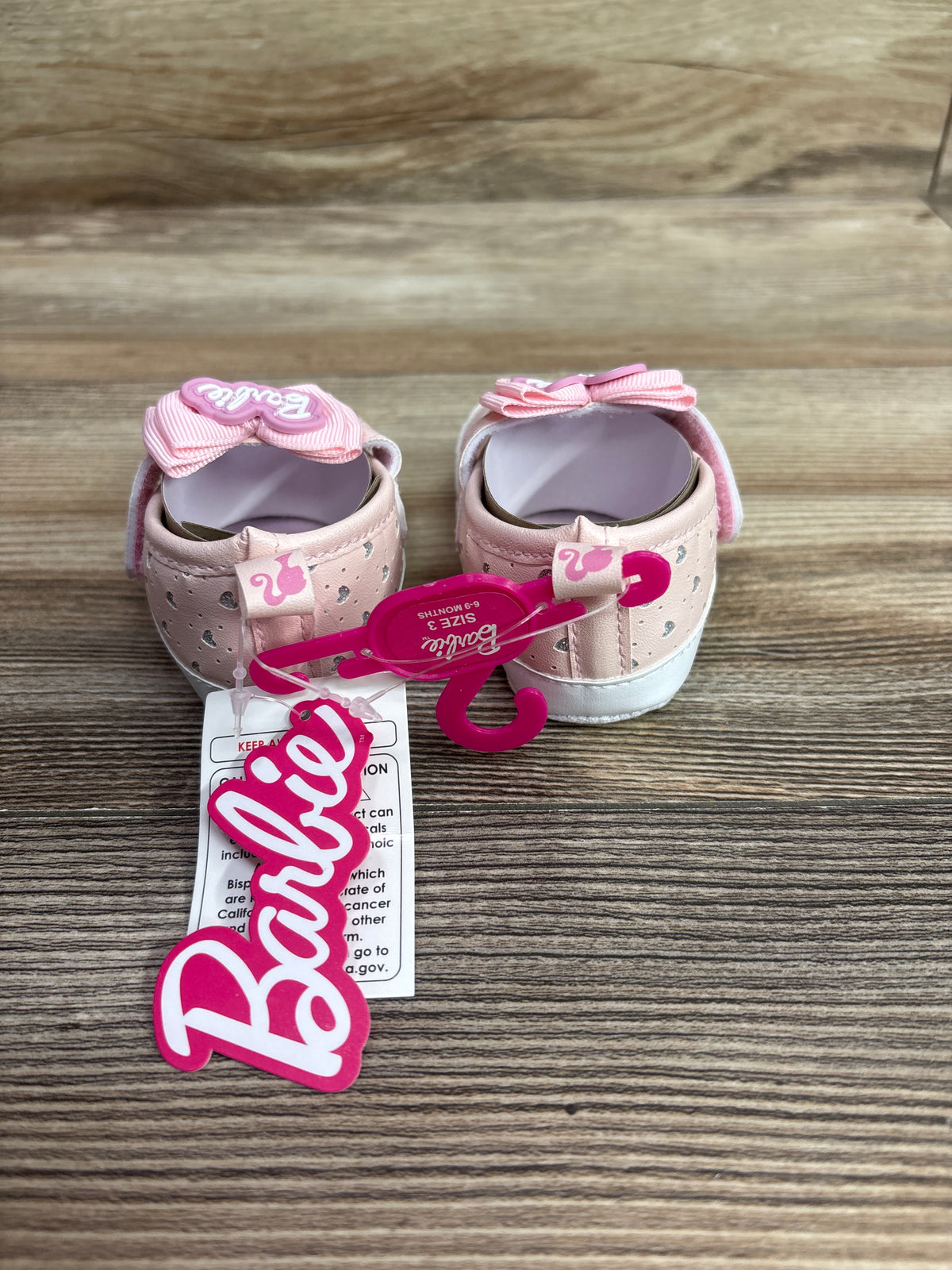 NEW Barbie Rubber Sole Shoes Pink sz 3c