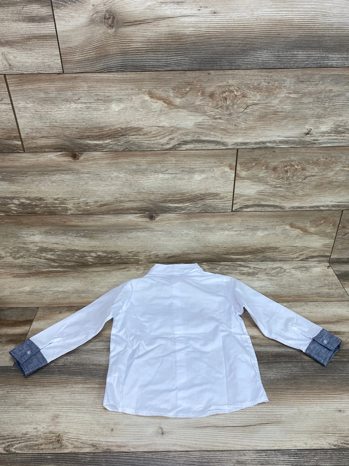 Shein Button Up Shirt White sz 5T