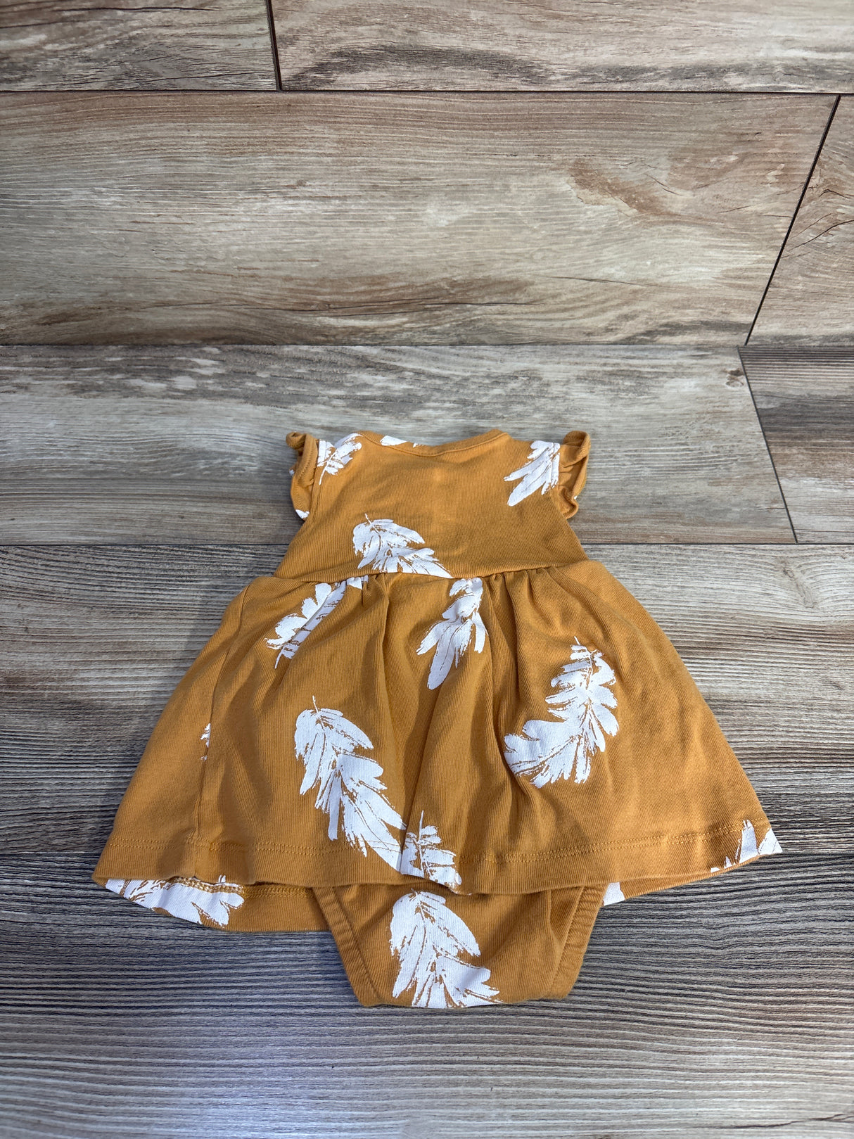 Carter's Henley Bodysuit Dress Yellow sz 3m