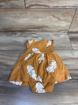 Carter's Henley Bodysuit Dress Yellow sz 3m