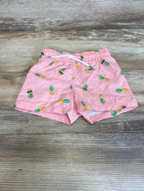 Old Navy Pineapple Print Swim Trunks Pink sz 12-18m