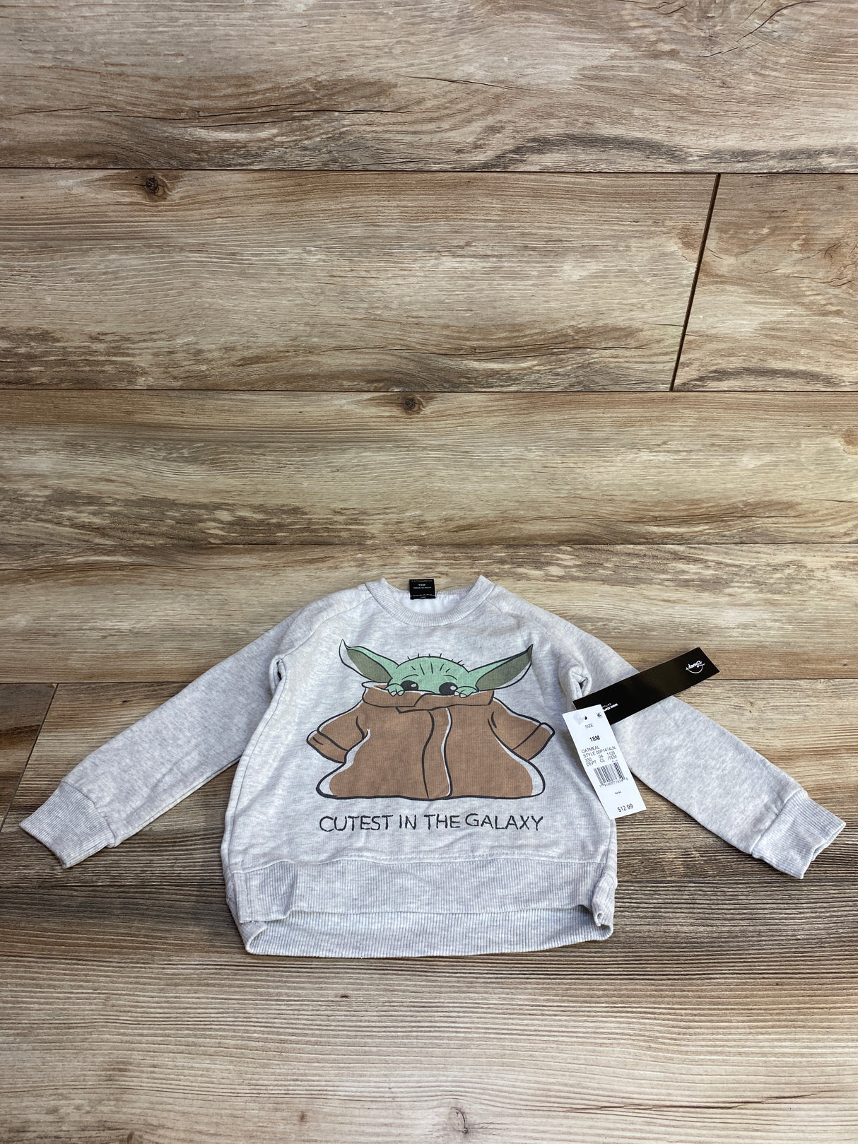 NEW Star Wars Pull Over Sweater Grey sz 18m