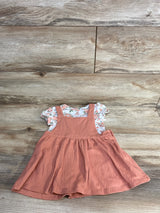 Nicole Miller 2pc Floral Bodysuit Set White sz 24m