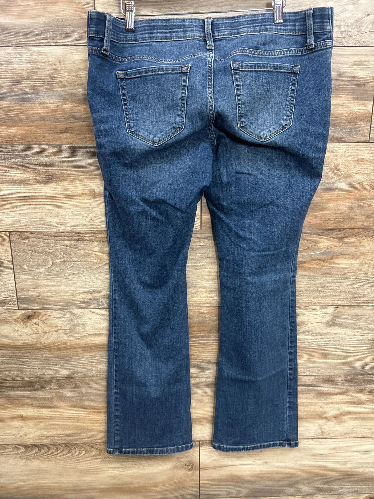 Isabel Maternity Side Panel Skinny Bootcut Jeans Blue sz 12/Large