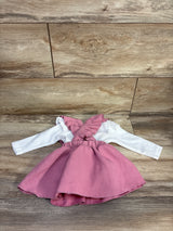 2pc Skirtall & Crocheted Flower Bodysuit White sz 0-3m