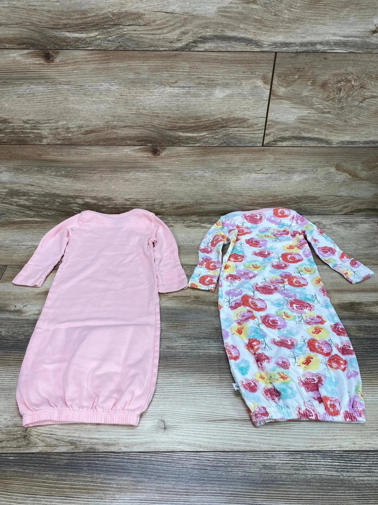 Honest Baby 2pk Gowns Pink/White sz 0-6m